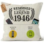 Personalised 80th Birthday Cushion Cover for Men
