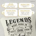 Personalised 80th Birthday Cushion Cover for Men