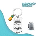 Ximalun IVF Pineapple Keyring for Women