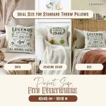 Personalised 80th Birthday Cushion Cover for Men