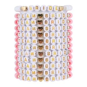 Team Bride Bracelets Set for Bachelorette Party