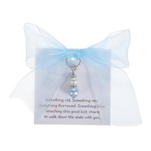 Stunning Blue Bridal Bouquet Charm for Weddings