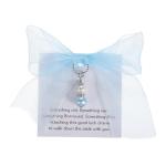 Stunning Blue Bridal Bouquet Charm for Weddings
