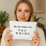 Bride Makeup Bag and Mirror Gift Set