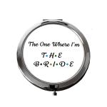 Bride Makeup Bag and Mirror Gift Set