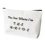 Bride Makeup Bag and Mirror Gift Set