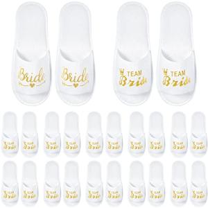 Bridesmaid Team Bride Disposable Spa Slippers - 12 Pairs