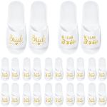 Bridesmaid Team Bride Disposable Spa Slippers - 12 Pairs