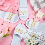 Bridesmaid Team Bride Disposable Spa Slippers - 12 Pairs