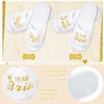 Bridesmaid Team Bride Disposable Spa Slippers - 12 Pairs
