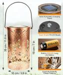 Butterfly Rose Solar Lantern for Garden Decor