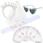 Pearl Bridal Bow Veil for Engagement Gifts