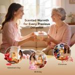 Gold Candle Warmer Lamp with Dimmer and Timer