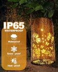 Butterfly Rose Solar Lantern for Garden Decor