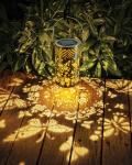 Butterfly Rose Solar Lantern for Garden Decor