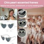 Pearl Bridal Bow Veil for Engagement Gifts