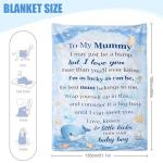 Cozy Mum-to-Be Blanket Gift in Blue