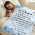 Cozy Mum-to-Be Blanket Gift in Blue