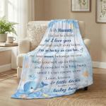 Cozy Mum-to-Be Blanket Gift in Blue
