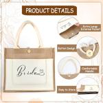 Bride Jute Tote Bag for Weddings and Events