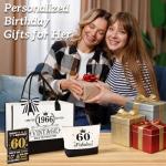 Vintage 1966 Tote & Makeup Bag Set for 60th Birthday