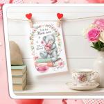 Cute Teddy Bear Birthday Card for Mum