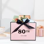 Pink 80th Birthday Gift Bag for Women
