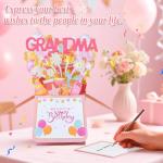 Sweet Pop-Up Birthday Card for Grandma
