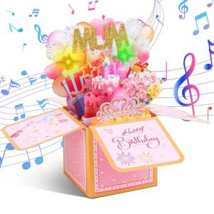 3D Musical Birthday Card with LED Candle Lights