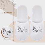 Bride Tote Bag and Slippers Set for Parties