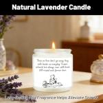 Lavender Scented Memorial Candle for Loved Ones