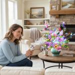 Musical 3D Happy Birthday Card with Flowers