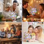 Musical 3D Happy Birthday Card with Flowers