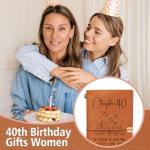 40th Birthday Journal for Women - Gifts for Her