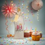 Witty 40th Birthday Wine Drawstring Gift Bag