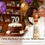 Elegant 70th Birthday Angel Figurine Gift for Her