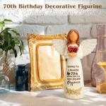 Elegant 70th Birthday Angel Figurine Gift for Her