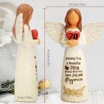 Elegant 70th Birthday Angel Figurine Gift for Her
