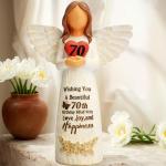 Elegant 70th Birthday Angel Figurine Gift for Her