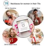 70th Birthday Necklace Gift for Women and Grandma