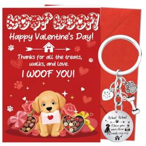 Funny Valentine’s Card and Keyring for Dog Lovers