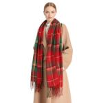 Miss Lulu Tartan Winter Wrap Scarf for Women