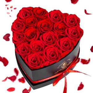 Forever Roses in Heart Box - Perfect Gift for Her