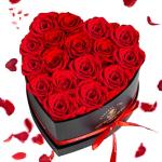 Forever Roses in Heart Box - Perfect Gift for Her