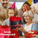 Forever Roses in Heart Box - Perfect Gift for Her