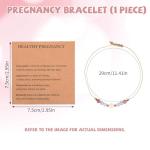 Pregnancy Crystal Bracelet with Greeting Card Gift