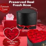 Forever Roses in Heart Box - Perfect Gift for Her