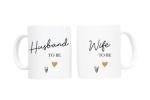 Engagement Mug Set for Couples and Newlyweds