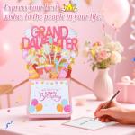 Cute 3D Birthday Card for Granddaughter