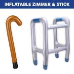 Inflatable Zimmer Frame Gag Gift for Retirees